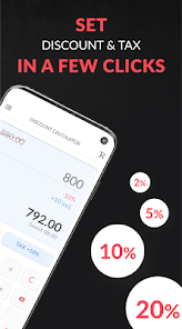 Калькулятор скидок и налогов 1.7.1 APK + Мод (Unlimited money) за Android