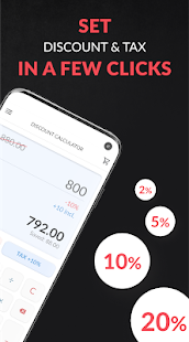 Discount and tax percentage calculator Varies with device APK screenshots 2