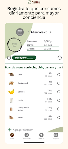 Android application Nutriva screenshort