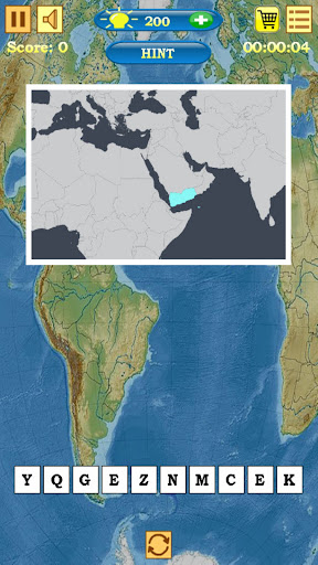Maps Quiz Screen 3