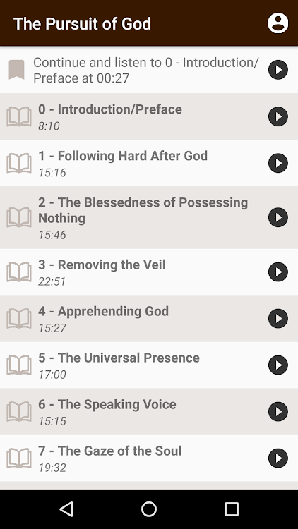 The Pursuit of God - Tozer - 7.00 - (Android)