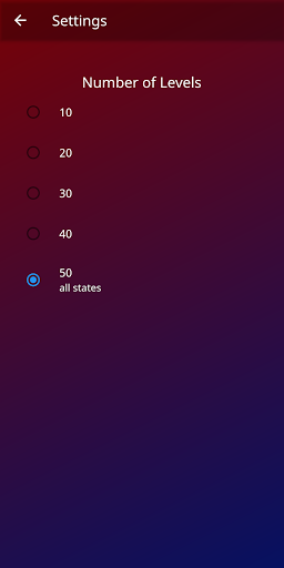 US Capitals Quiz Screen 2