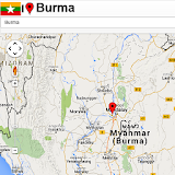 Burma map icon