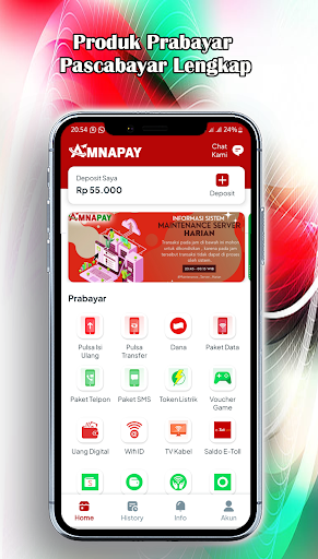 Android application AMNAPAY screenshort