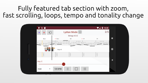 iGuitar Major Scale Modes Lite Screen 2