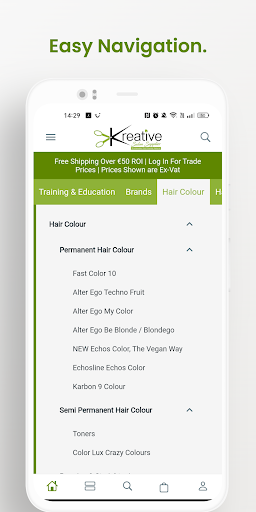 Kreative Salon Supplies Screen 3