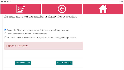 Führerscheinprüfung Schweiz Screenshot