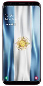Captura de Pantalla 4 Argentina Flag Live Wallpaper android