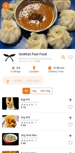 Showfoo Food Delivery Screen 3