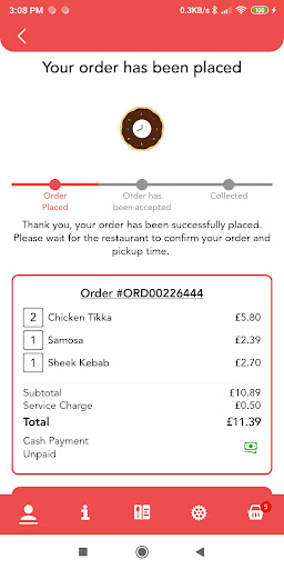 The Indian eatery Screen 3
