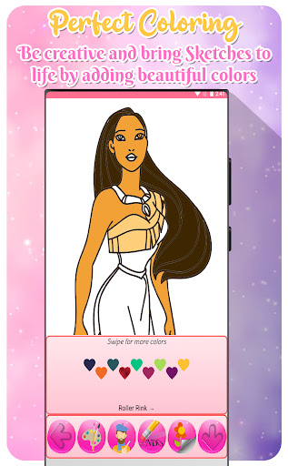 Cute Princess Coloring Book