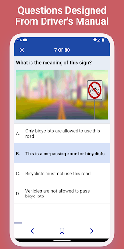 Michigan Permit Practice Test Screen 2