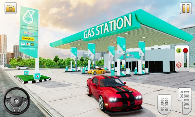 #4. Real Car Parking Gas Station (Android) By: Origin Gaming Studio