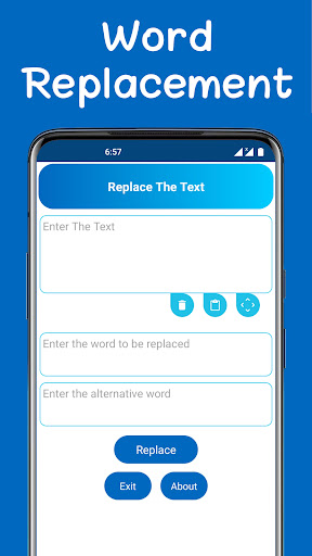 Android application Text Replacement screenshort