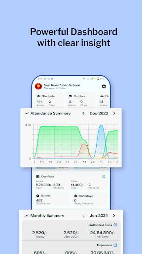 Android application School Institute Manager App screenshort