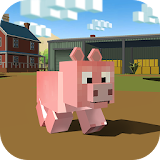 Blocky Pig Simulator 3D icon