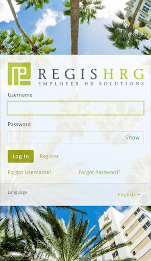 Android application Regis HR screenshort