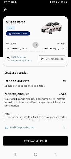 MITTA Carsharing Screen 3