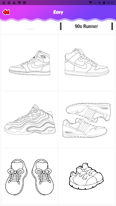 Game coloring sneakers - Screenshot 2