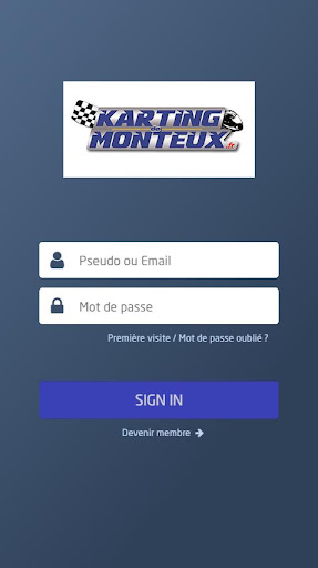 Android application Karting Monteux screenshort