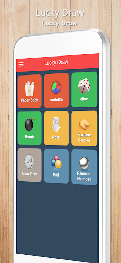 Android application Lucky Draw screenshort