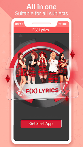 Android application Kpop Songs: F(x) All Lyrics screenshort