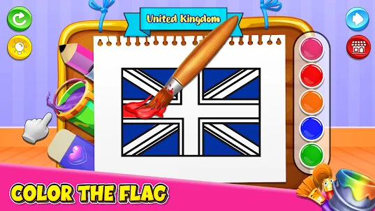Цветные флаги мира