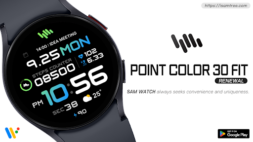 Android application SamWatch PointColor 30 FIT R screenshort