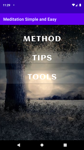 Android application Meditation Simple and Easy screenshort