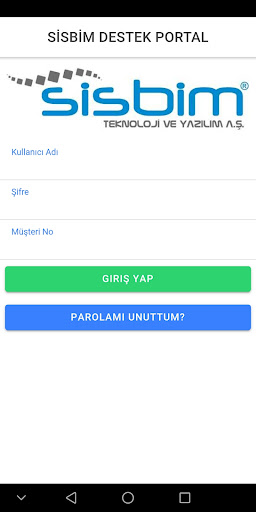 Android application Sisbim Destek screenshort