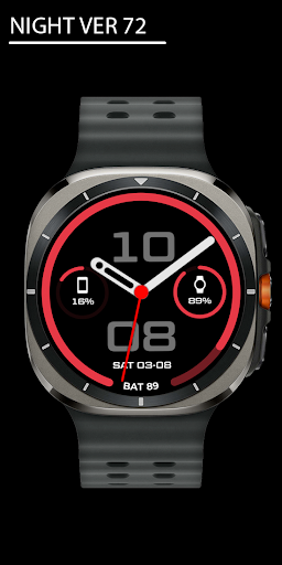 Night ver 72 - watch face screenshot 6