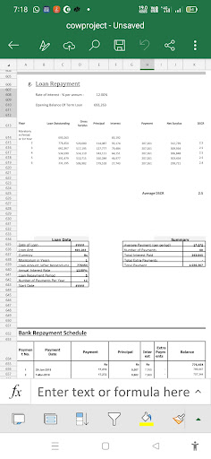 Android application Cattle Project Report screenshort