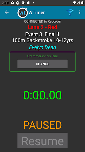 Android application Wylas Timekeeper screenshort