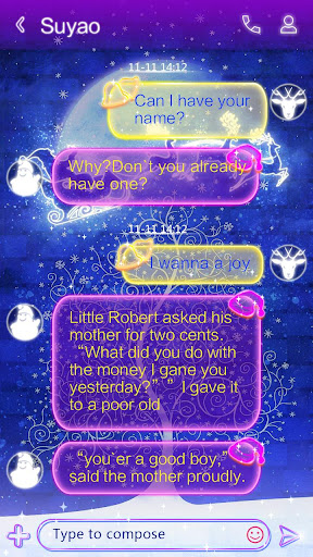 GO SMS MERRY CHRISTMAS THEME Screen 2
