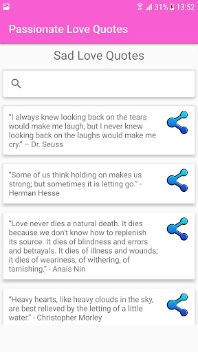 Love Quotes Screen 3
