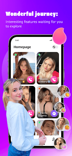Android application Emma - Video chat & Meet screenshort