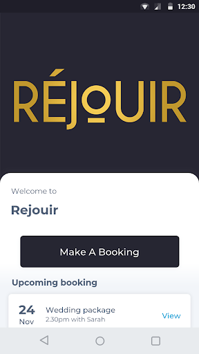 Android application Rejouir screenshort
