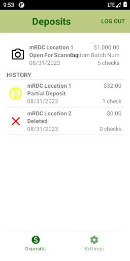 LSB Mobile RDC Screen 2
