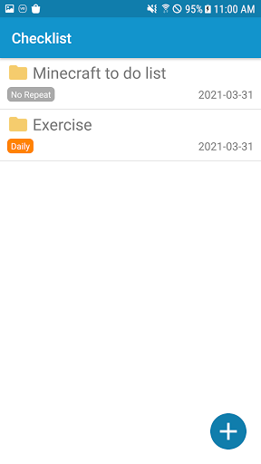 Android application Checklist - Daily,Weekly To-Do screenshort