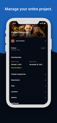 Android application Crew Me Up screenshort