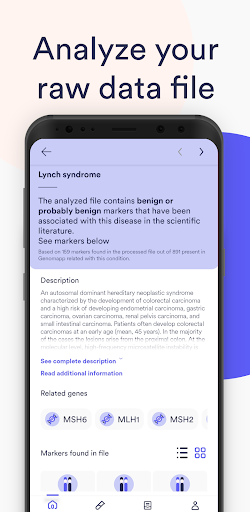 Genomapp. Healthy Ethics. Screen 2