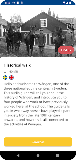Android application Wången screenshort