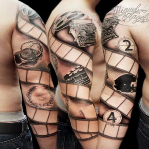 Cool Sleeve Tattoo Design logo