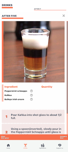 MyDRINKS Screen 2