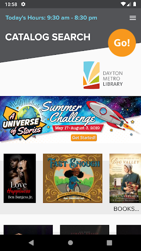 Android application Dayton Metro Library screenshort