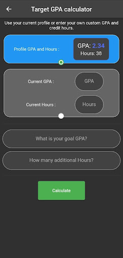 GPA Manager Screen 3