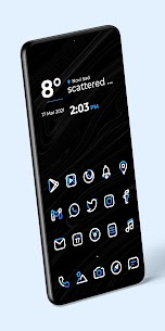 Aline Blue: linear icon pack 1.1.2 Apk 3