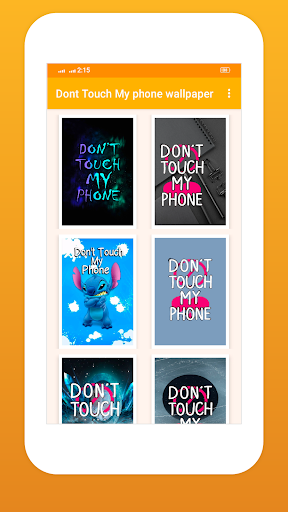 Dont Touch my Phone Wallpaper Screen 3