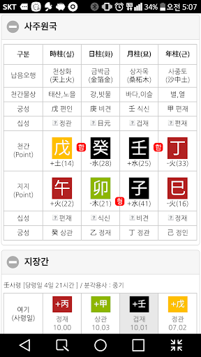 만세력 사주온 - 정통 사주 만세력 Screen 3