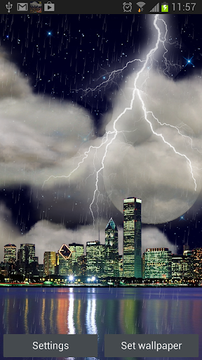 Android application Thunderstorm Chicago - LWP screenshort
